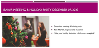 IBAWR December 2023 Meeting & Holiday Party